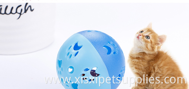 Different Colours Tinkle 5cm Bell Bal Plastic Lovely Cheap Cat and Dog Toy Ball